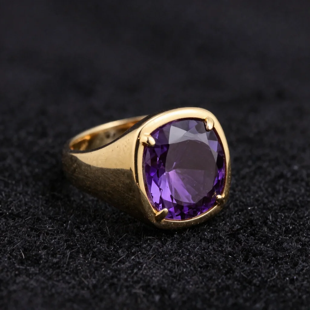 Violet Signet Ring